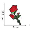 Rose Plum Blossom Embroidered Iron-On Fabric Patch for Clothing Decoration