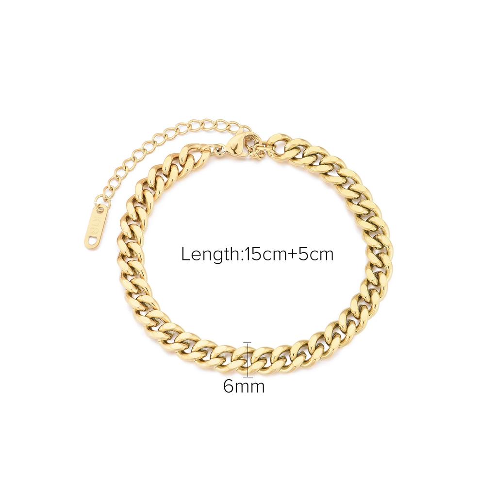 Yori 2025 Stainless Steel Geometry Golden Bracelet 18 K PVD Plated Trendy Daily High Quality Jewelry Bijoux Women