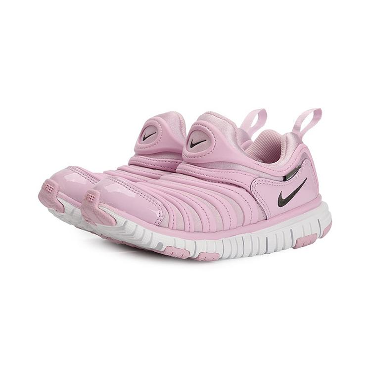 New Nike Dynamo Free Anti-Slip And Wear-Resistant Lightweight Kids Lifestyle Shoes Pink Children Aged 3-7 Years Old 343738-628