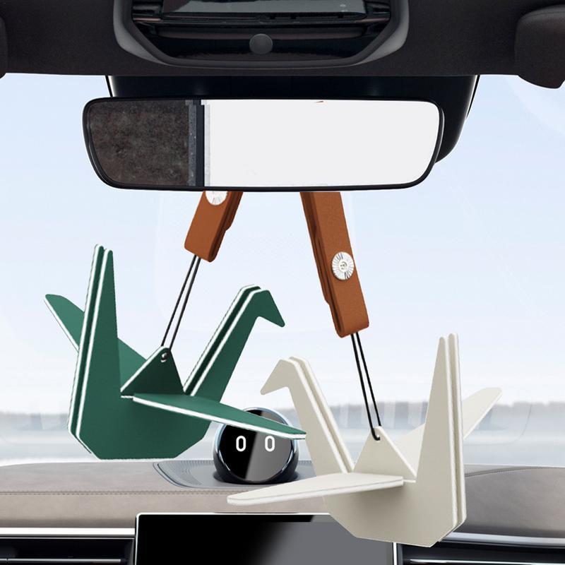 Car Pendant Paper Cranes Rearview Mirrors Pendant Perfume Ornament Car Interior Accessories Long-Lasting Hangings Car Fresheners