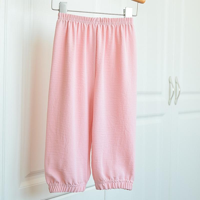 Dětské cool kalhoty pro chlapce dívky léto korejský ležérní sportovní dětské volné kalhoty jednobarevné měkké teenagerské rovné kalhoty 1-7 let