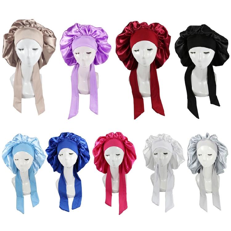 Cappello Berretto in Raso da Donna per la Notte, Copricapo per Capelli da Doccia per Ragazza, Copricapo da Donna