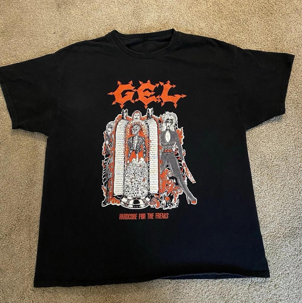 

GEL Hardcore Band T-shirt Size S-5XL Hardcore For The freaks Graphic Tee Unisex T-Shirt XXXXL