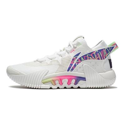 Scarpe da Basket Tattiche Li Ning Reverse 2 Low Uomo Scarpe da Basket Bianco Sporco ABFT029-4