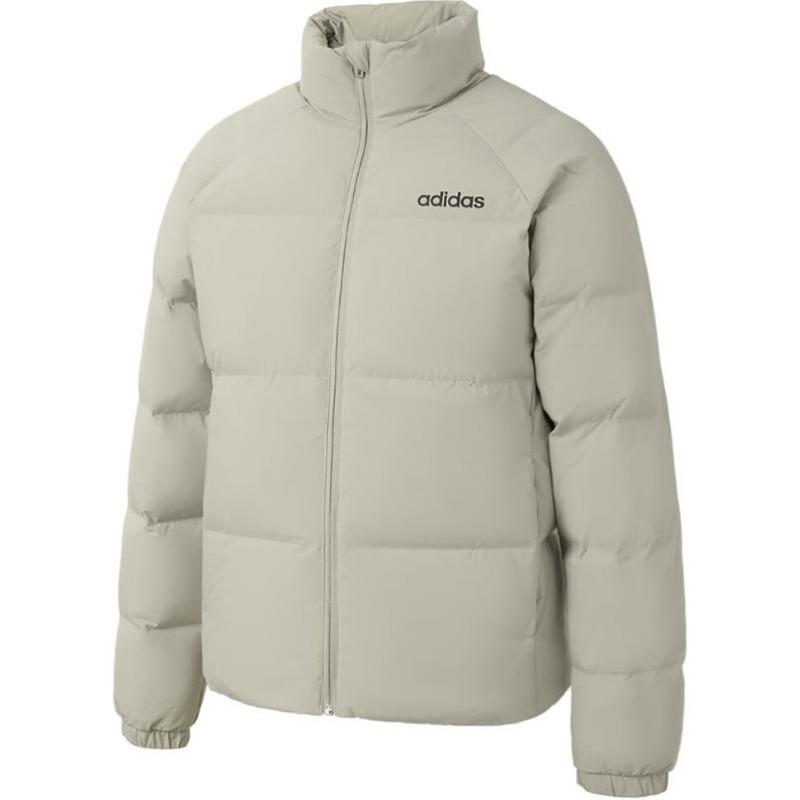 adidas Modna Ciepła Krótka Kurtka Puchowa Outdoorowa Kurtka Unisex Matcha-Green JL9583