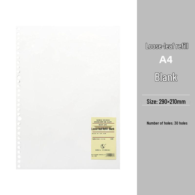 Smooth Loose-Leaf Notebook with Removable Pages for Postgraduate Exams