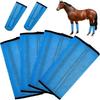 4pcs Adjustable Fly Boots for Horses Stay Up Not Sag Horse Leggings  for Preventing Flies