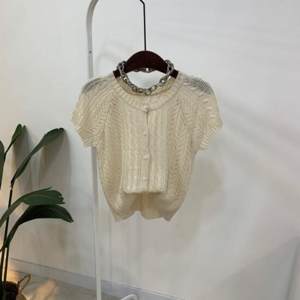 C S In The Room Women S De Noe CroChet Raglan Short Sleeve Knit Cardigan 4ColorS