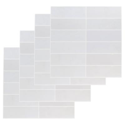 Self-Adhesive Tile Set 4 Pieces. White 30.5X30.5 Cm