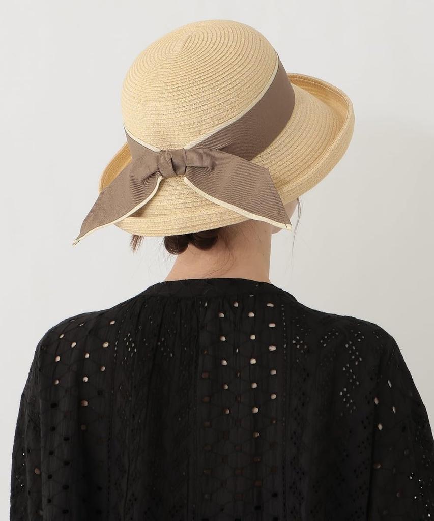 Tea Afternoon Tea LIVING Hat JS67 Washable UV Hat Ivory [Afternoon Living] Edge-Up
