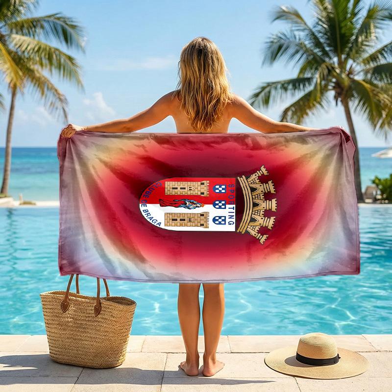 Braga FC print Quick Dry Beach Towel Microfiber Absorbent Portable Travel Swimming Towel