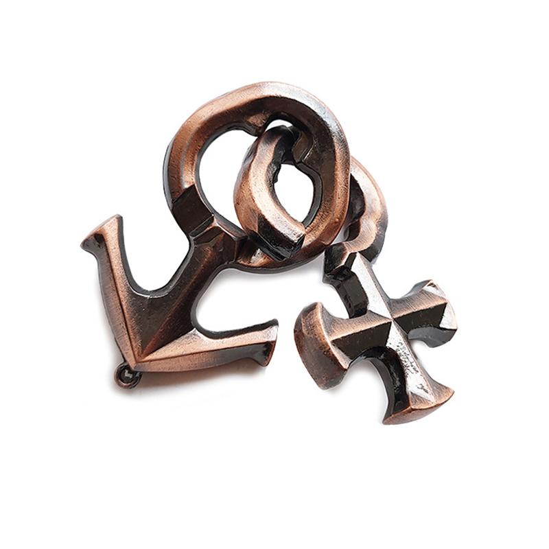 Love Lock Puzzle 3D Metal Teste de QI Jogo Mental Brinquedos Quebra-cabeças Adultos Crianças Fidget Para Ansiedade E Estresse Brinquedos E Hobbies