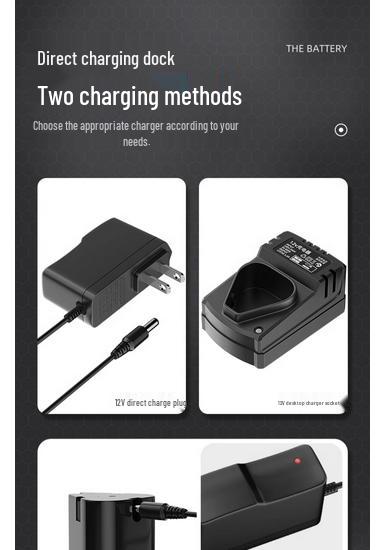 12V Handheld Electric Drill & Screwdriver with 16.8V & 18V Lithium Battery Charger
