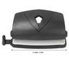 Hole Slot Puncher Paper Practical 2 Hole Paper Punch 10 Sheets