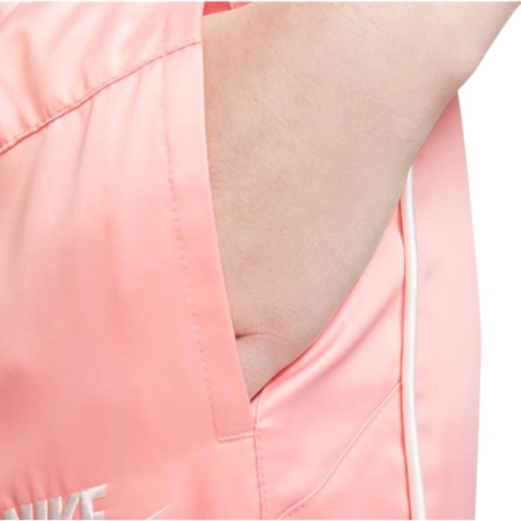 Nike Kinder Strick-Sporthose Einfarbig Logo-Print Kordelzug Bündchen Kinderhosen Rosa BV2751-697