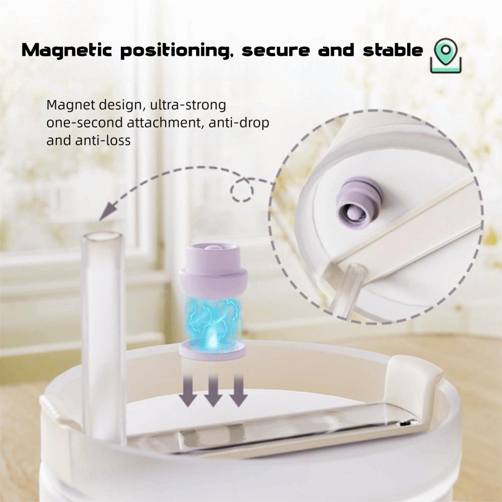New Reusable Magnetic Straw Cap Spill Leak Stopper Dust Proof Straw Topper Accessories 8-10MM Straw Straw Cap Covers for Cups