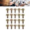 20 Stück Trommelöse Montage schrauben Klauenhaken Spannschrauben Musikinstrument Teile Ersatzteile Trommelöse Klauenhaken Schraube