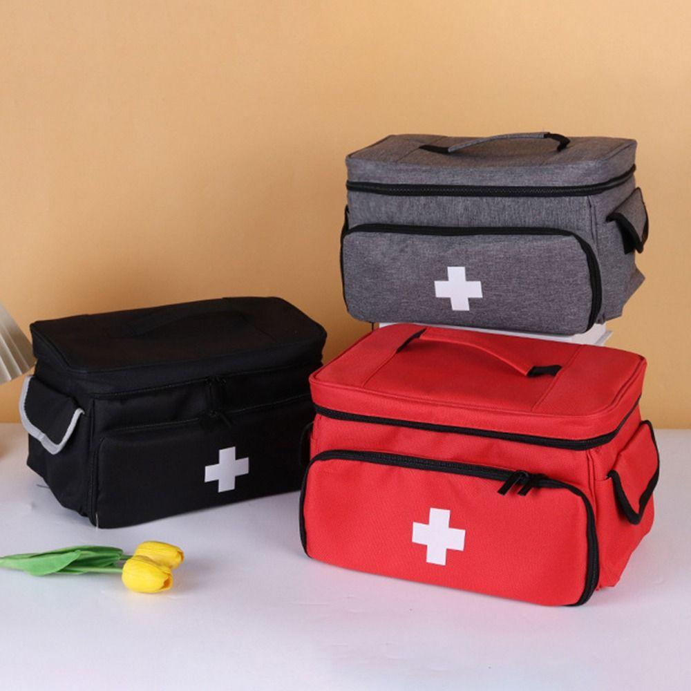 Lightweight Travel Medicine Bag Adjustable Strap Easy Grip Medicine Storage Box Large Capacity Quick Access