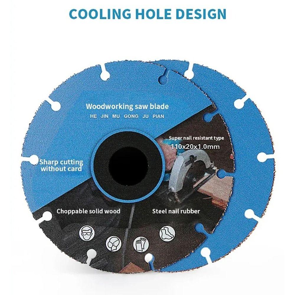 New 110mm Wood Cutting Disc Circular Blue Grinding Cutting Blade Ultra-thin Saw Blade Wood PVC Steel Rubber