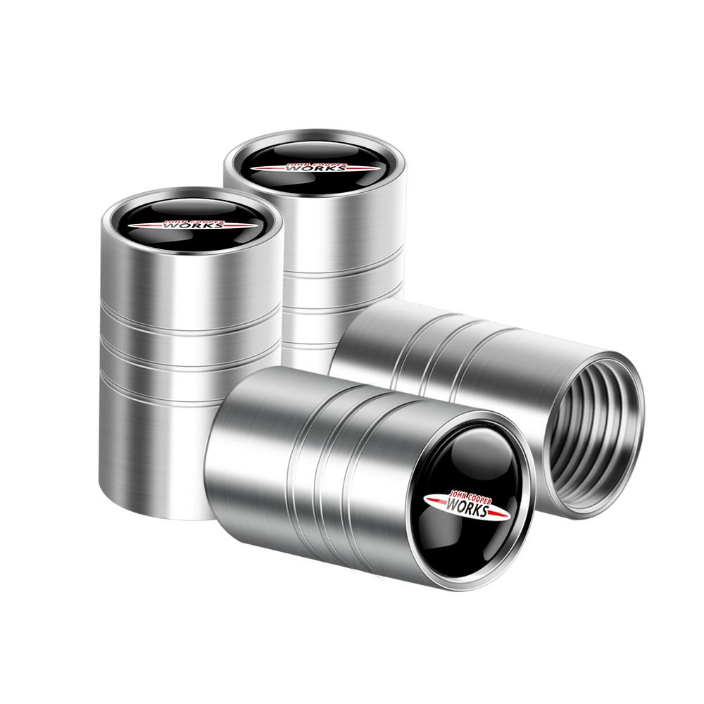 4Pcs Metal Car Wheel Tire Valve Air Stem Cap Cover For MINI WORKS One Cooper JCW R60 R59 R58 R57 R56 R55 R53 R52 S Accessories