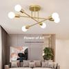 Modern Minimalist Chandelier: Cross-Border Wrought Iron Pendant Light for Bedroom and Study In American Industrial Style