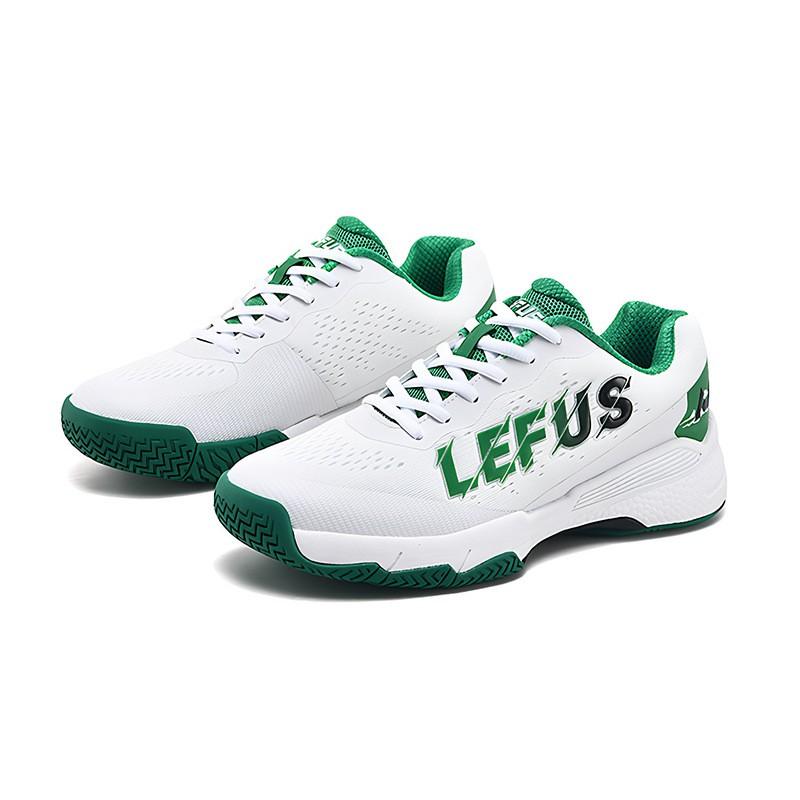 Men Women Low-Cut Synthetic Leather Tennis Shoes Badminton Training Lightweight Breathable Casual Sport Footwear