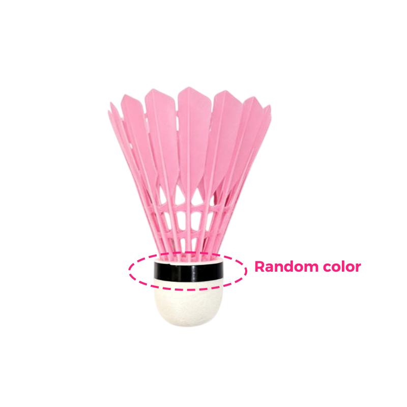 Pink Badminton Shuttlecocks Stable Flight High Elasticity Perfect For Indoor Outdoor Sports Training And Casual Games