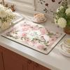 American Retro Light Luxury Kitchen Countertop Drain Pad, Diatom Mud Suction Pad, Quick-drying Washing Table, Sink, Bar Mat