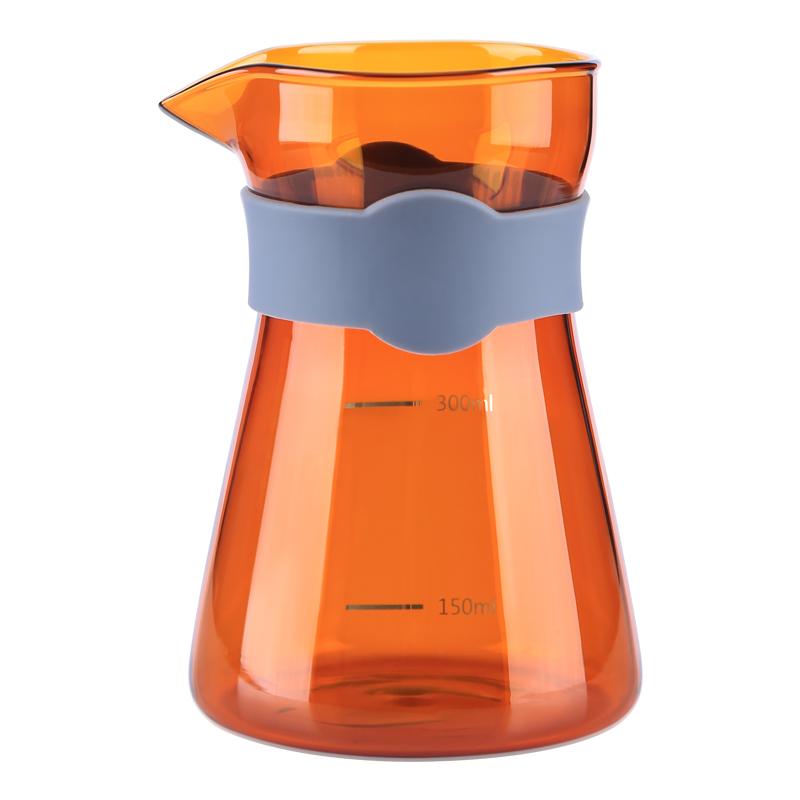 High Borosilicate Glass Hand Pour Over Coffee Pot Brewed Coffee Pot Glass Teaware Coffee Sharing Pot