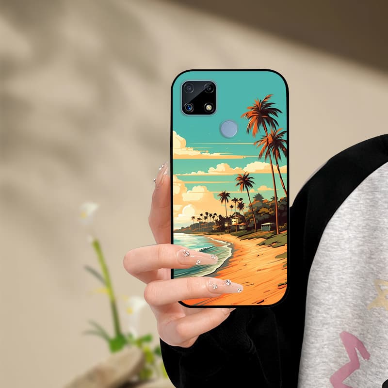 Silicone Phone Case For Realme C25s C25 Cover Painted Soft  For Realme C25 C25S C21 C21Y C25Y Phone Case RealmeC25s C 25 s Funda
