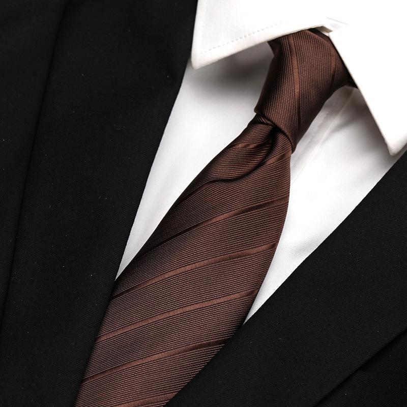 Hong Kong Style Retro Work Professional Tie Men'S Formal Wear Korean Version Of British Business 8Cm Hand-Made Pattern Student Clothing Trend