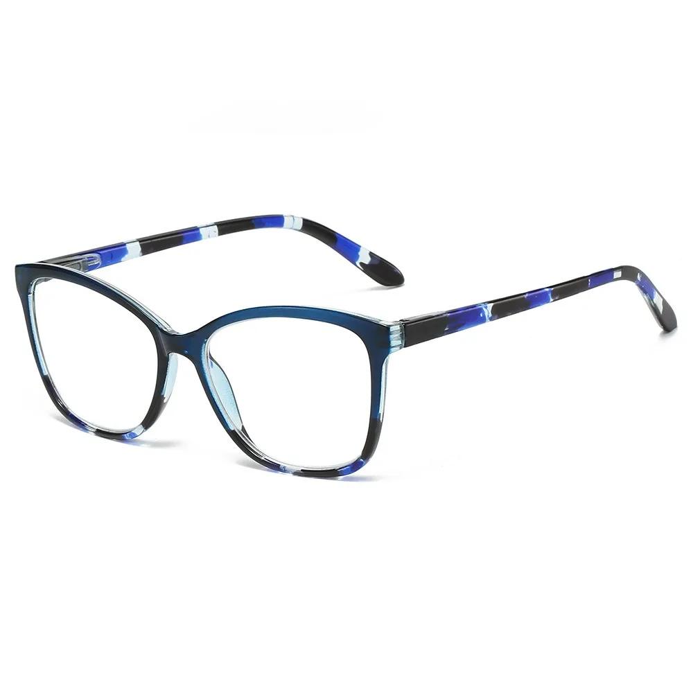 Retro PC TR90 Reading Glasses Blue Red Purple Cat Eye Presbyopia Eyeglasses Frame Glasses Women Men