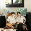 Love TV Duang with You  Pillow Case Square Double-Sided Sofa Cushion Cover Bedroom Bedside Pillow