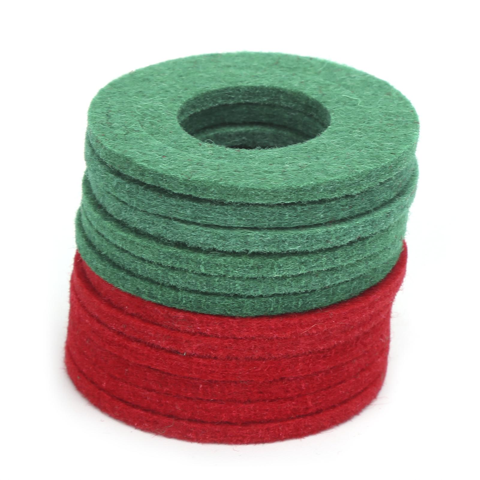 

12шт акумуляторна шайба 6Червоний 6Зелений антикорозійний захисний мат для захисту кабелю