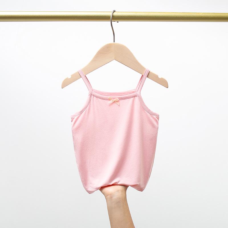 Children's Summer Modal Cotton Camisole Vest - Unisex Lightweight Base Layer for Babies and Kids