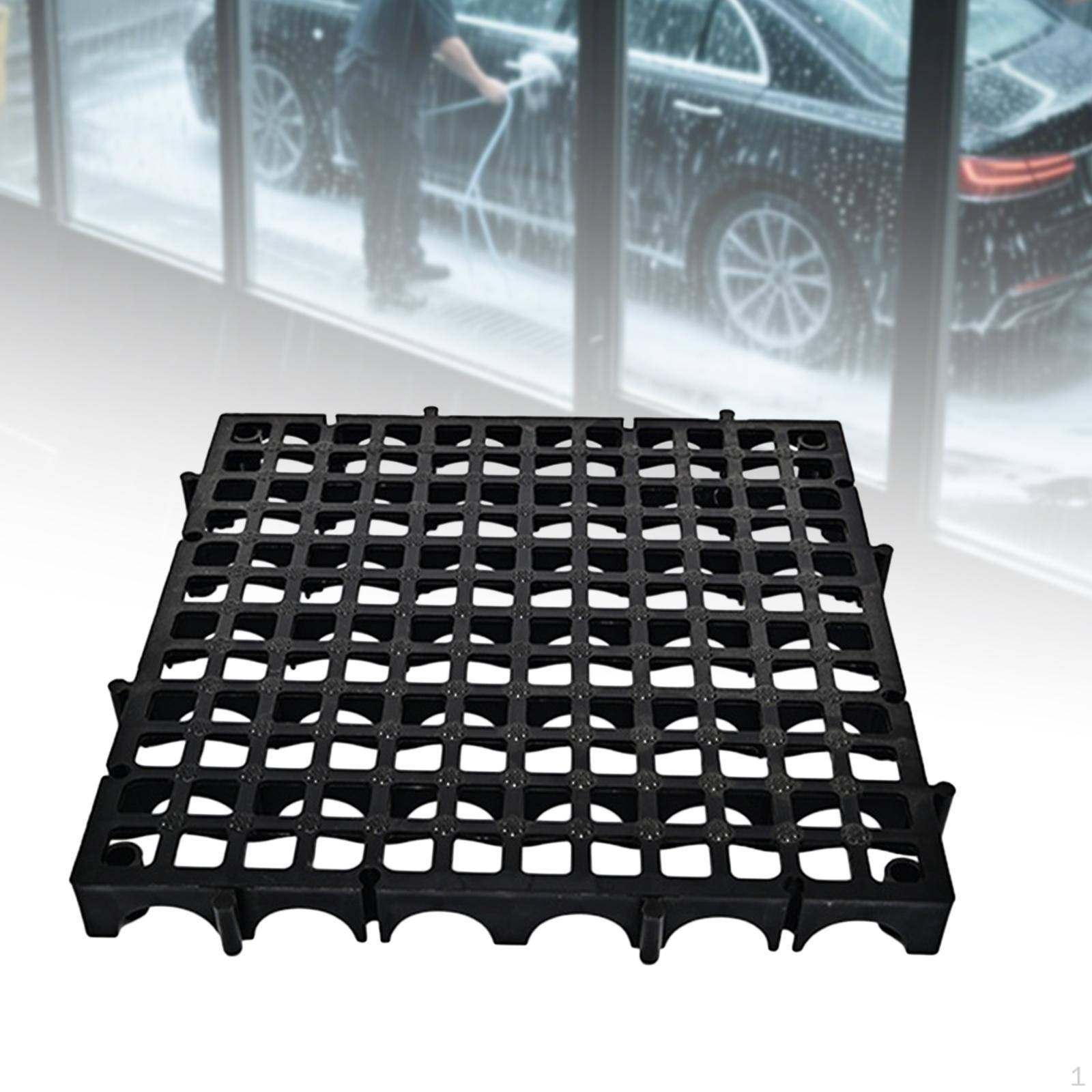 

Дренажная блокирующая напольная плитка решетка для мойки автомобилей решетчатая панель патио чёрный