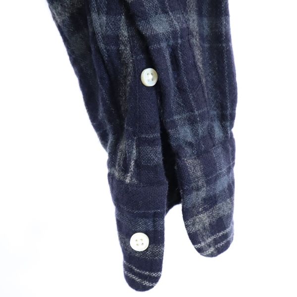 markaware Made in Japan Cashmere Blend Check Pattern Long sleeve Button down shirt Women Used