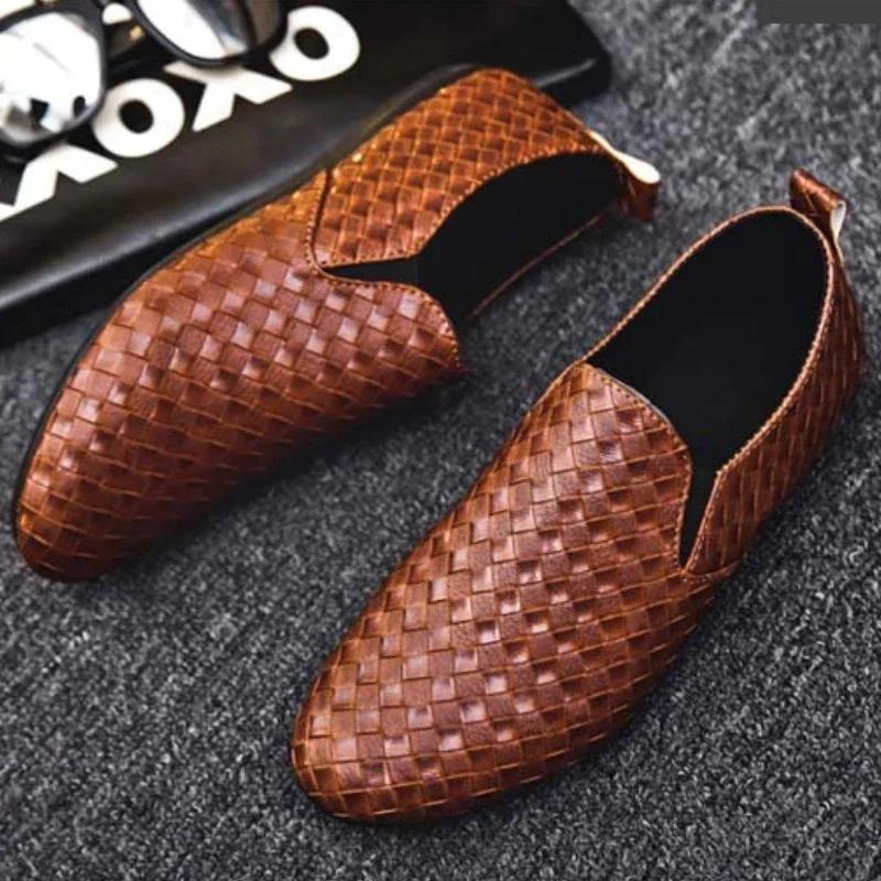 Fashion 2024 New Men Casual Shoes Fashion Light Men Loafers Moccasins Breathable Slip on Black Driving Shoes Plus Size Zapatillas Hombre