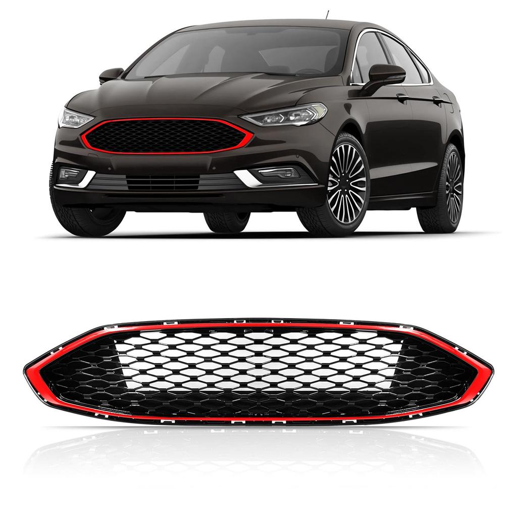 Ford Mondeo Fusion 2017-2018 Black Honeycomb Mustang Grille