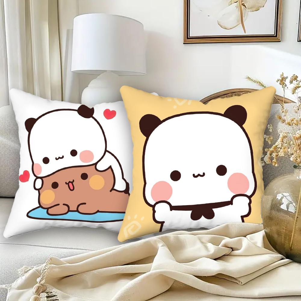 Bubu Dudu Pillowcase Cute Cartoon Bear Pillowcase Living Room Sofa Cushion Cover Bedroom Home Decoration Children's Gift