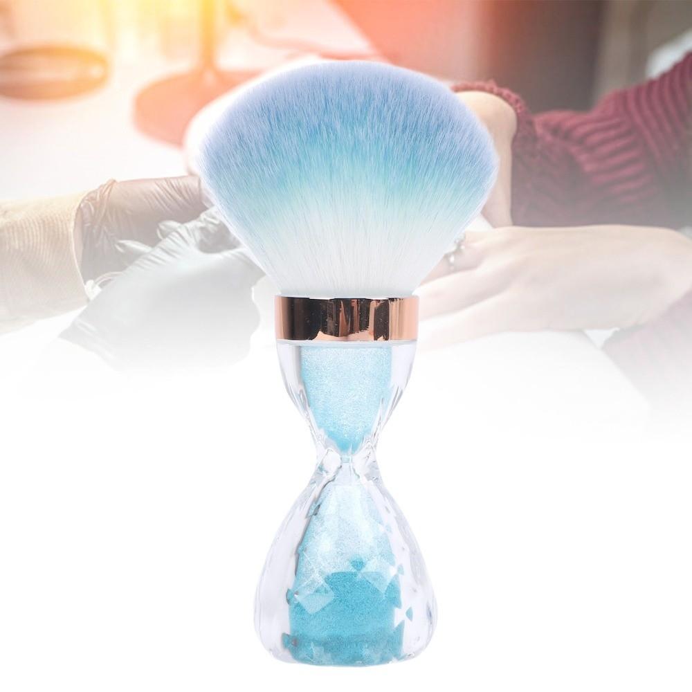 Soft and Fluffy Bristle Soft Nail Dust Brush Hourglass Manicure Cleaning Brush Home Use