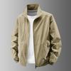 Men S Stand Collar Waterproof Thin Jacket Casual Fashion Solid Color