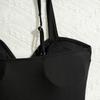 1011 New European and American Sexy Fashion Solid Color Swimsuit Metal Jewelry Women's One-piece Swimsuit