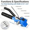 Stainless Steel Zip Tie Gun with Ratchet Mechanism for Secure Cable Ties Packing