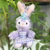 Cute Rabbit Plush Pendant Doll Stuffed Animal Keychain Claw Machine Toy Premium Gift Decoration