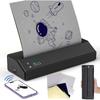 Zařízení na přenos tetování Bluetooth Black Mini Tattoo Stencils tiskárna 1500 mAh kopírka pro kreslení tepelných šablon