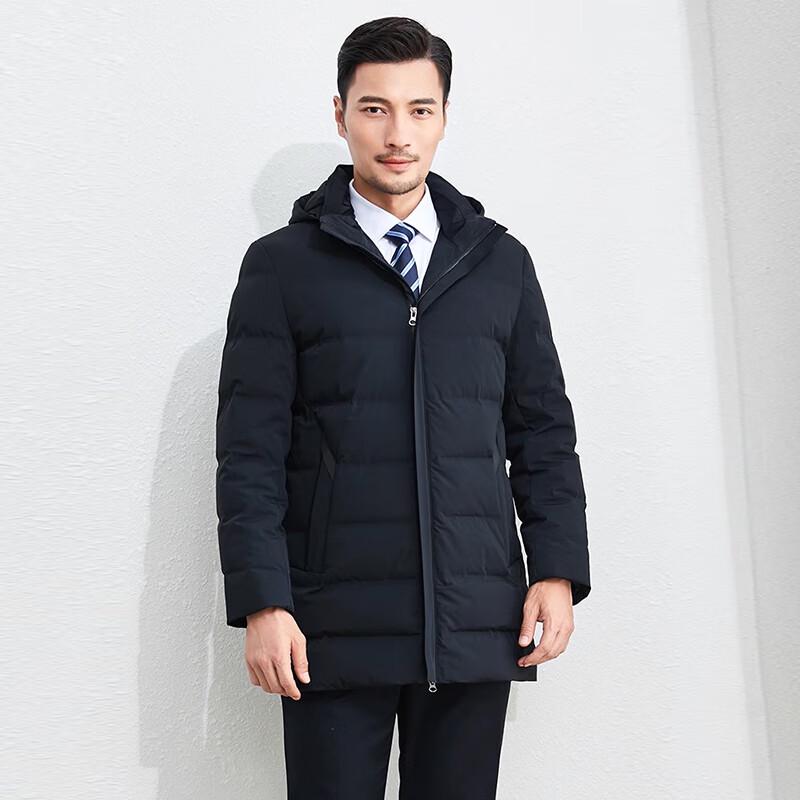 Tluoman Unisex Mid-length Hooded Down Jacket