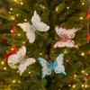 With Clip Christmas Tree Hanging Decor Simulation Butterfly Decoration  Atmosphere Layout