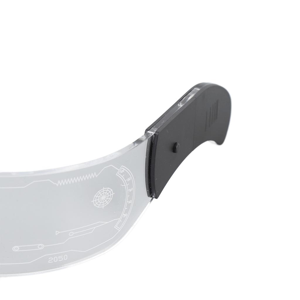 LED Visirglasögon 7 Färger 4 Lägen Lysande Glasögon för Cosplay Bar Festival Fest Konsert