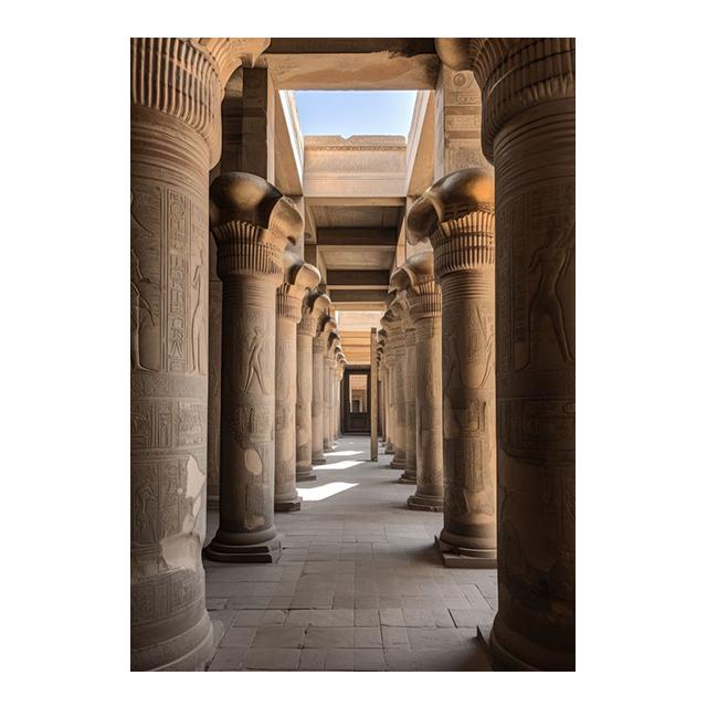 Ancient Egyptian Building Pyramid Prints Poster Canvas Painting Modern Wall Art Pictures For Living Room Bedroom Home Decoration